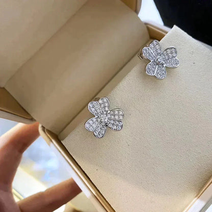 [Luxery]CLOVER COMOS DIAMOND EARRINGS SILVER