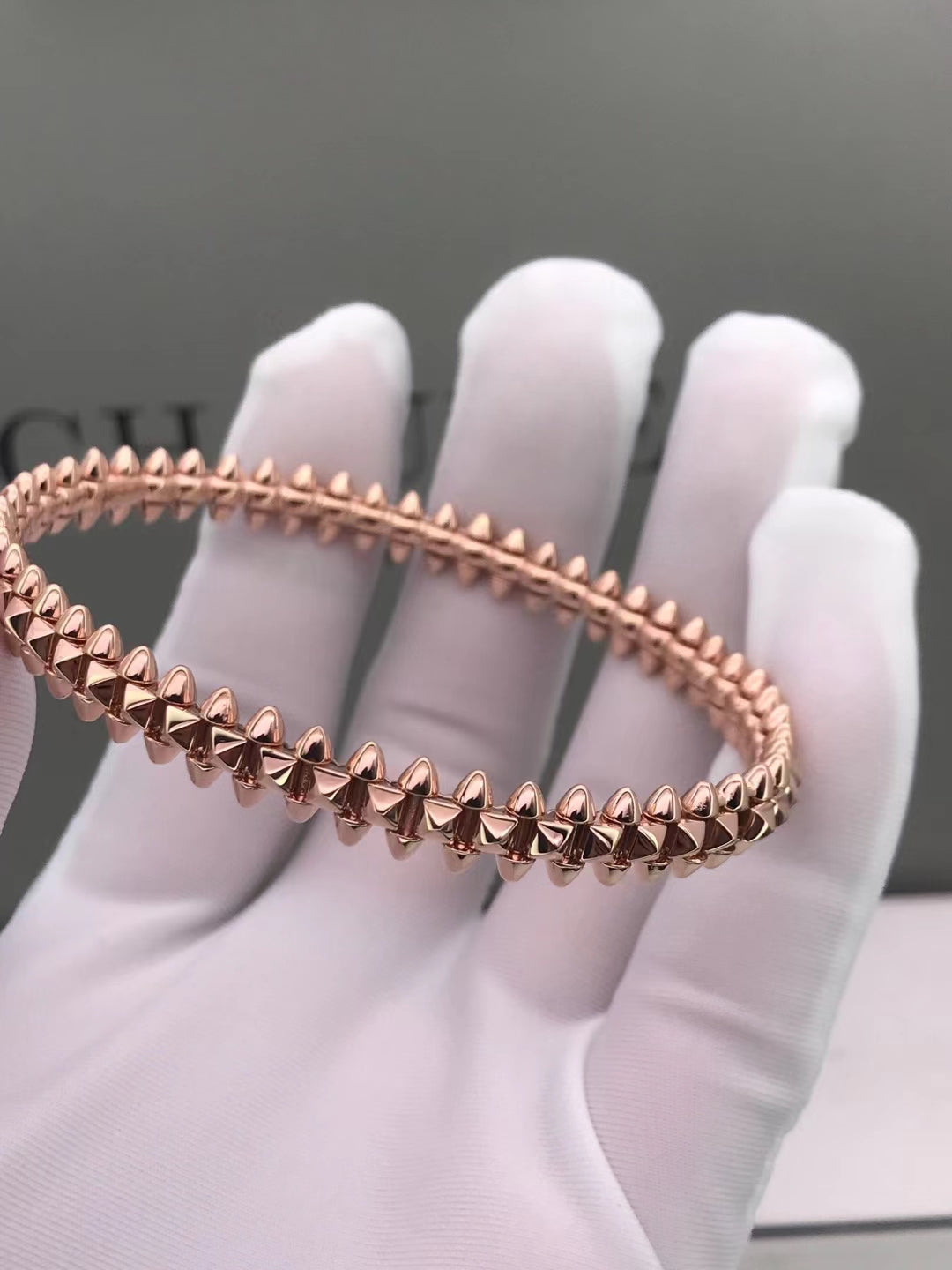 [Luxery]CLASH PINK GOLD BRACELET
