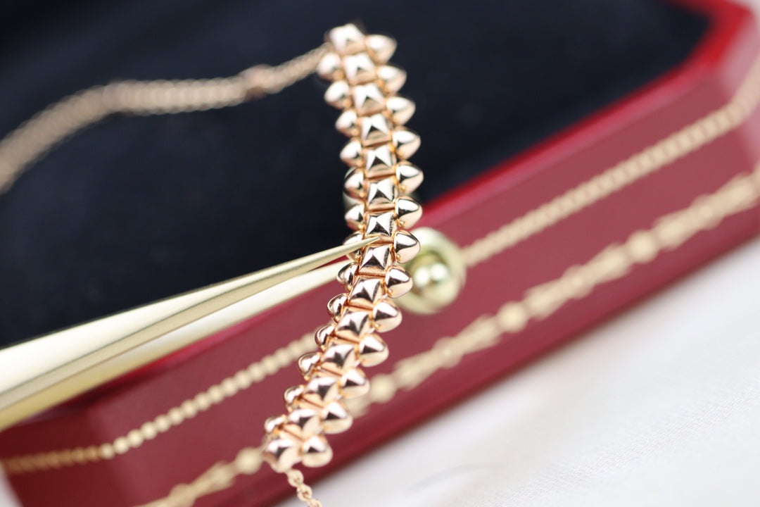 [Luxery]CLASH PINK GOLD NECKLACE
