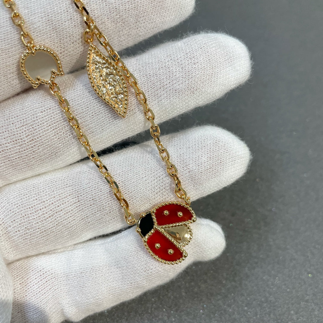 [Luxery]LUCKY SPRING 15 MOTIFS GOLD NECKLACE