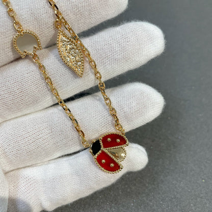 [Luxery]LUCKY SPRING 15 MOTIFS GOLD NECKLACE