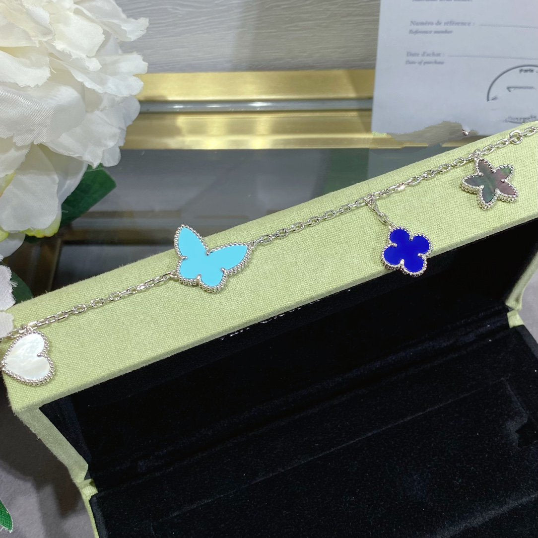 [Luxery]LUCKY SPRING SILVER BRACELET 4 MOTIF