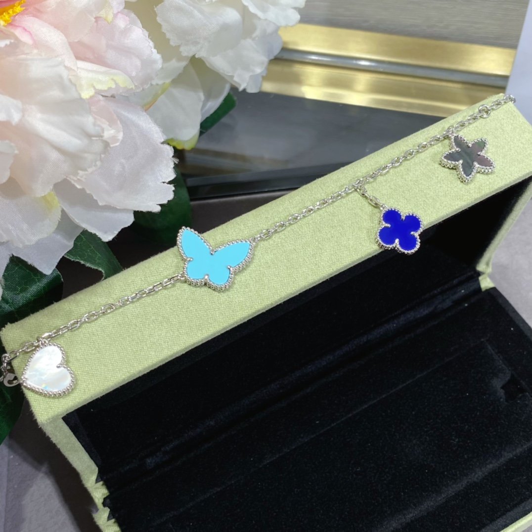 [Luxery]LUCKY SPRING SILVER BRACELET 4 MOTIF