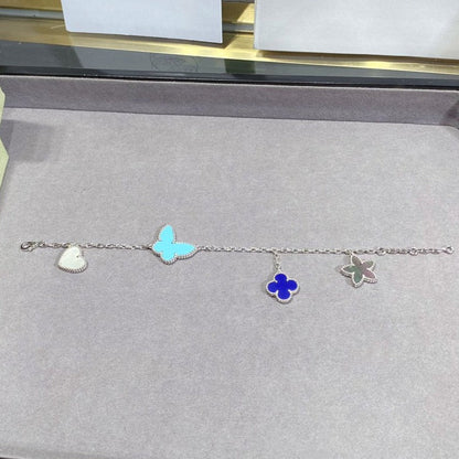 [Luxery]LUCKY SPRING SILVER BRACELET 4 MOTIF