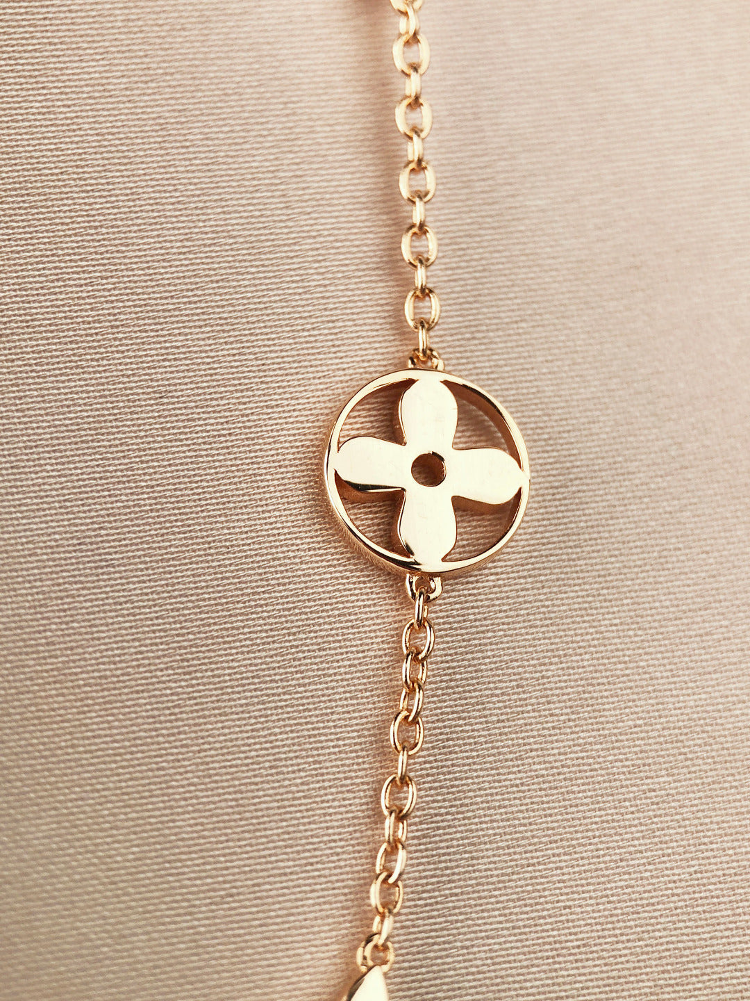 [Luxery]STAR AND SUN 7 MOTIFS GOLD BRACELET