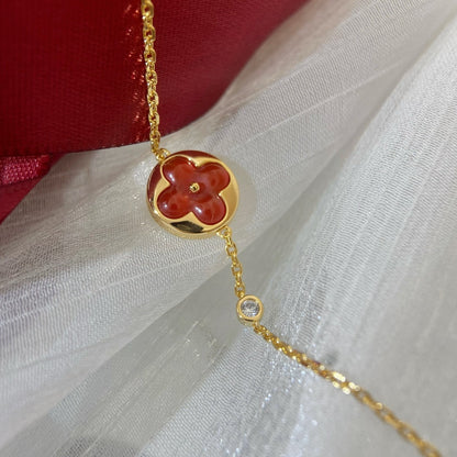 [Luxery]SUN PEDANT CARNELIAN BRACELET