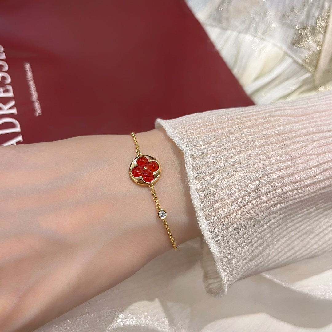 [Luxery]SUN PEDANT CARNELIAN BRACELET