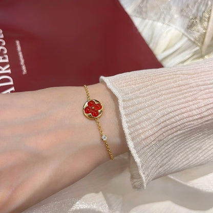 [Luxery]SUN PEDANT CARNELIAN BRACELET