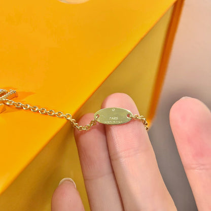 [Luxery]LOGO STAR MOTIF GOLD BRACELET