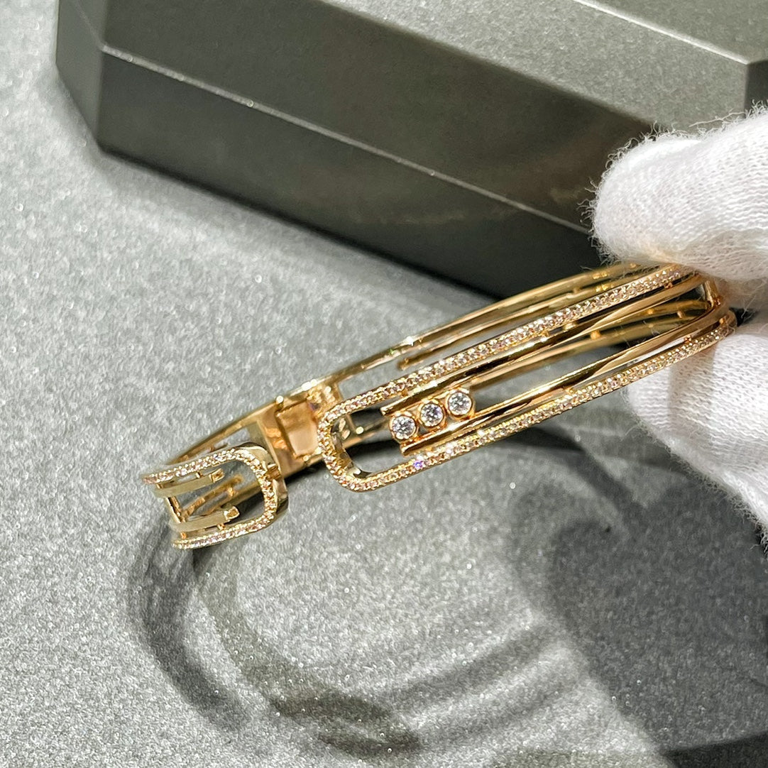 [Luxery]MOVE 10TH PAVED DIAMOND BRACELET