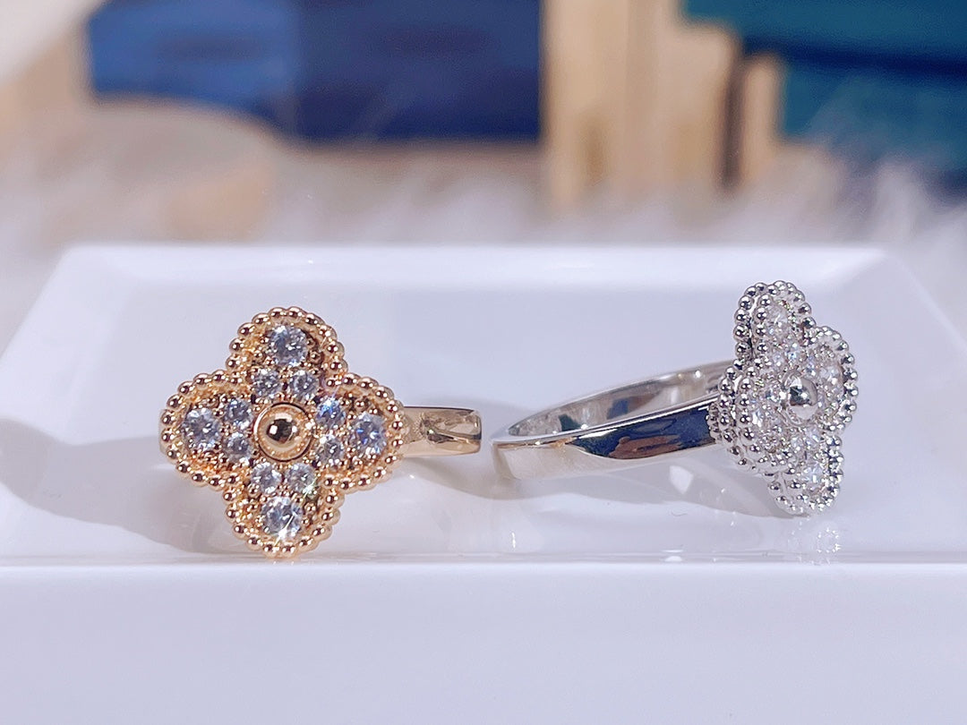 [Luxery]CLOVER DIAMOND RING