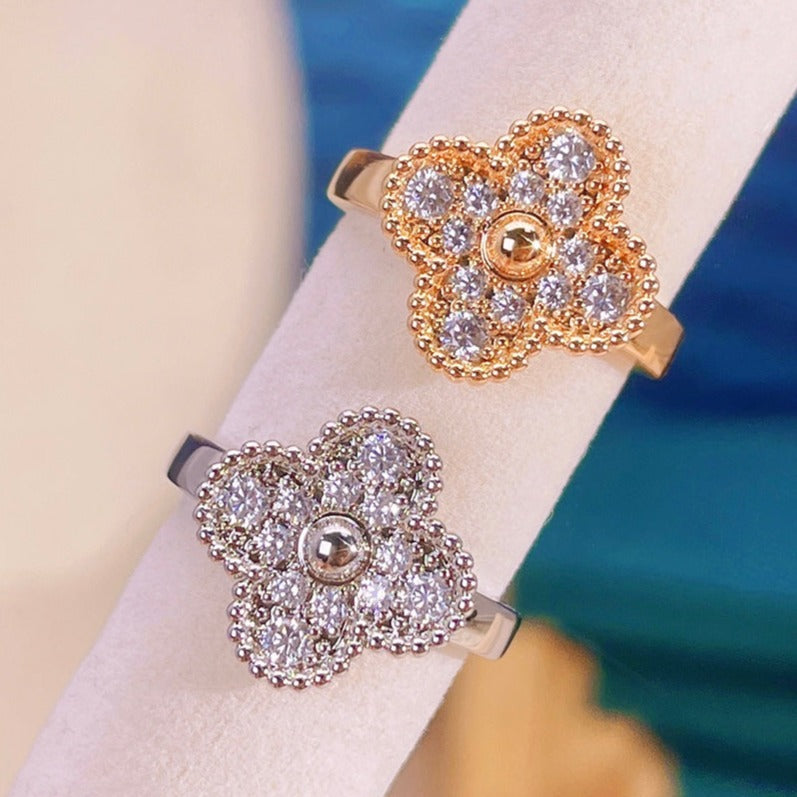 [Luxery]CLOVER DIAMOND RING
