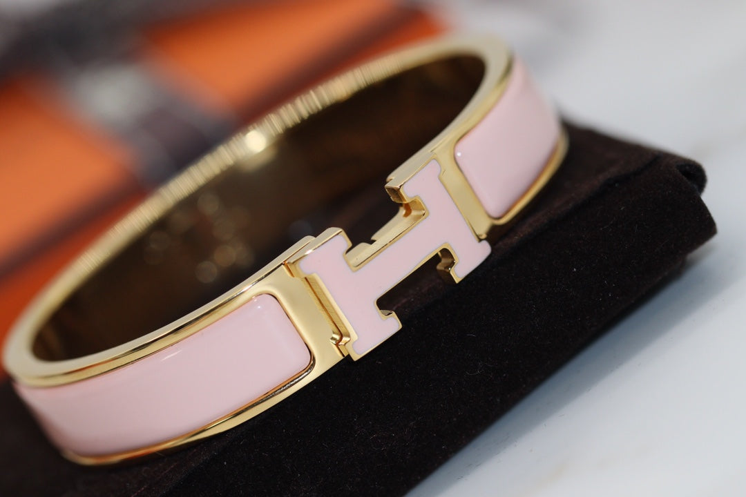 [Luxery]H BRACELET 12MM PINK