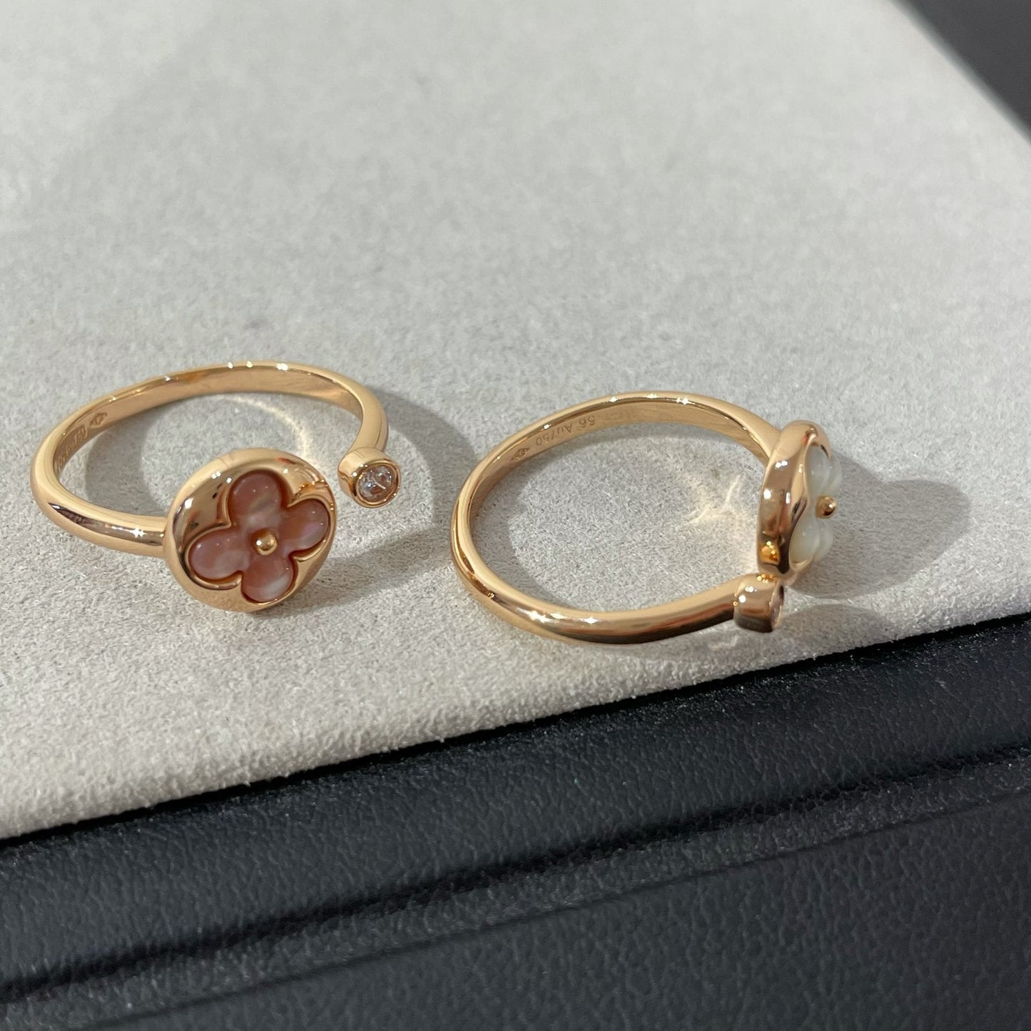 [Luxery]SUN 1 DIAMOND PINK MOP RING