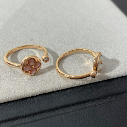 [Luxery]SUN 1 DIAMOND PINK MOP RING