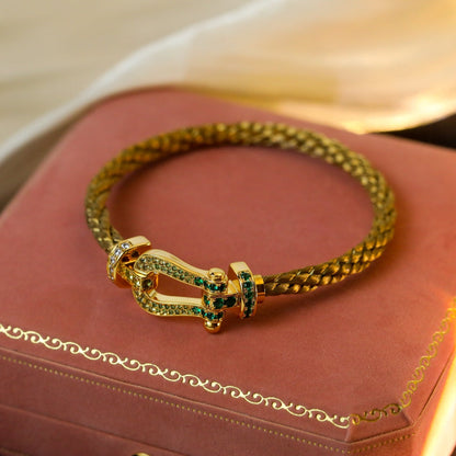 [Luxery]FORCE 10 GOLD GREEN DIAMOND PAVED