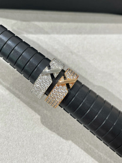 [Luxery]LIENS EVIDENCE  DIAMOND PAVED RING