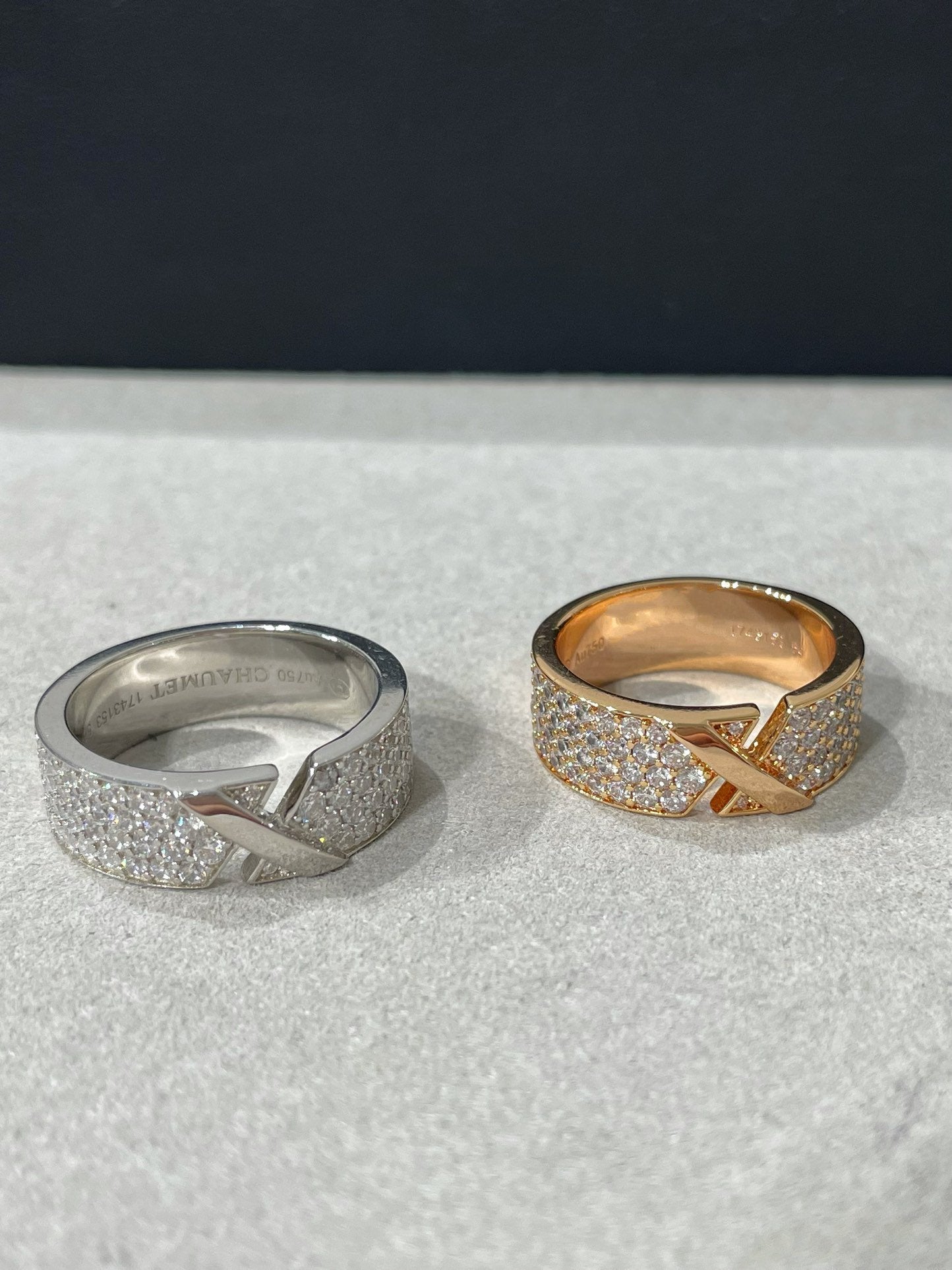 [Luxery]LIENS EVIDENCE  DIAMOND PAVED RING