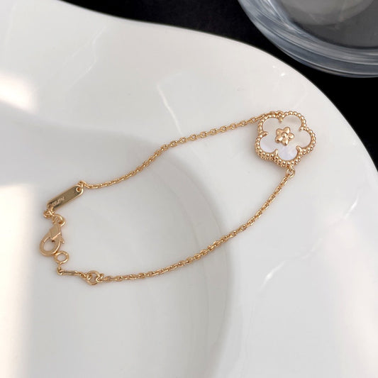 [Luxery]LUCKY SPRING ROSE GOLD MOP BRACELET