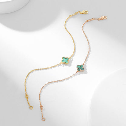 [Luxery]CLOVER BRACELET MALACHITE 1 MOTIF