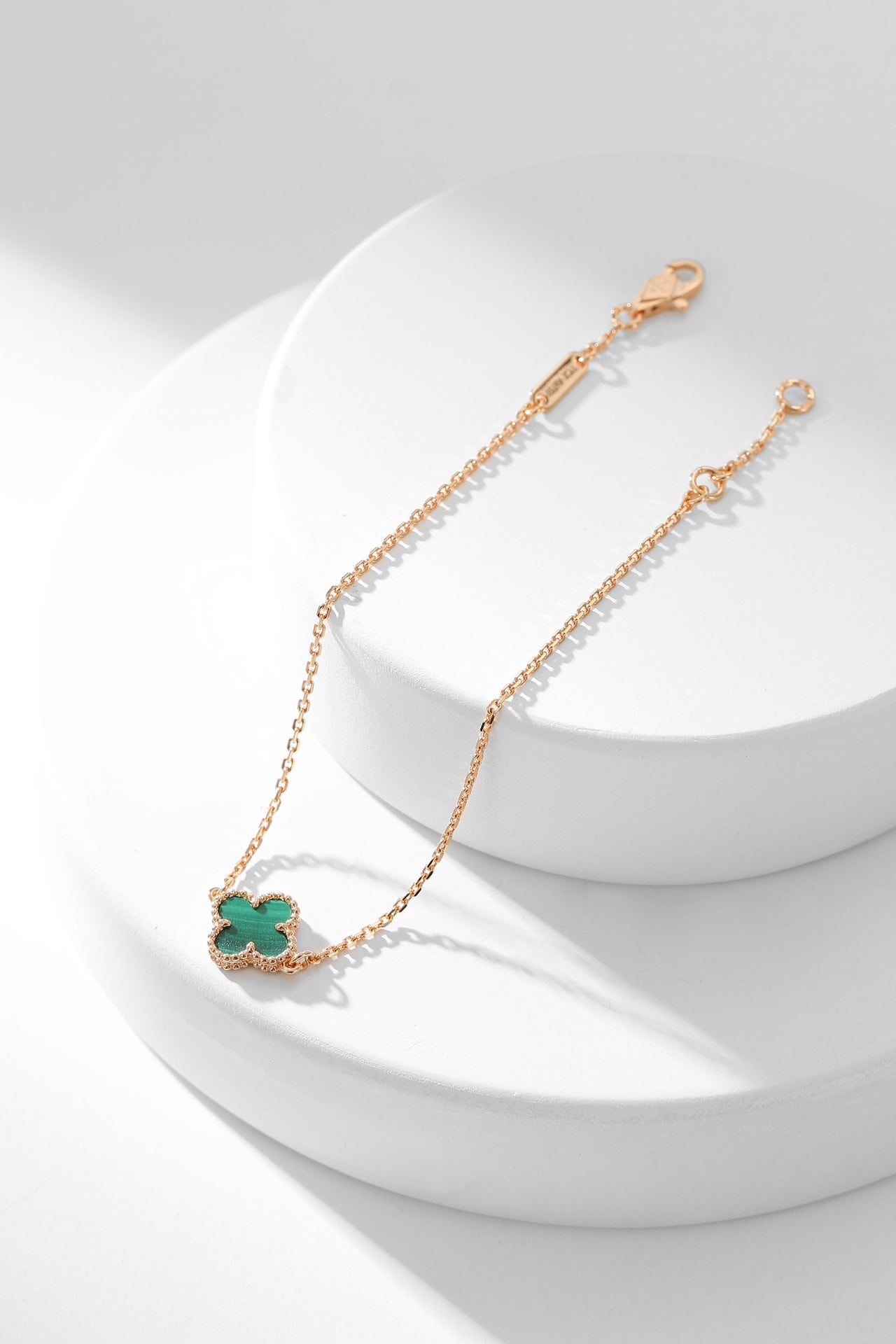 [Luxery]CLOVER BRACELET MALACHITE 1 MOTIF