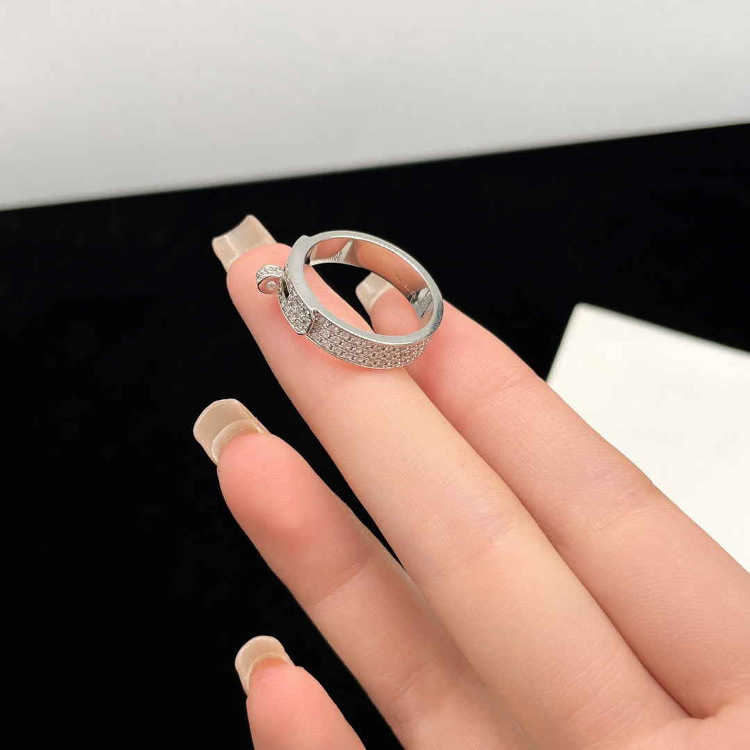 [Luxery]KELLY SILVER DIAMOND RING