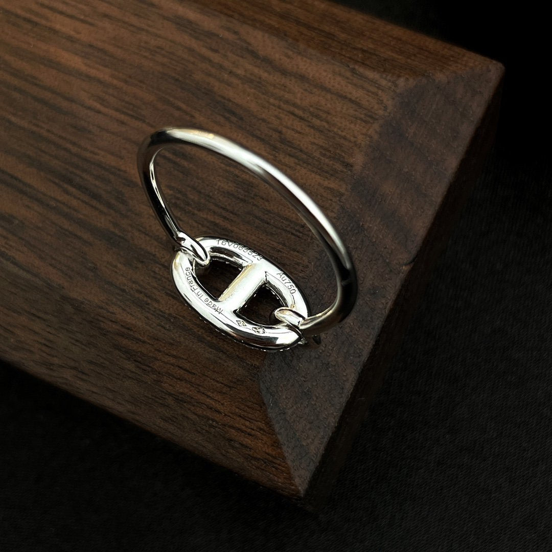 [Luxery]RONDE SMALL SILVER DIAMOND RING
