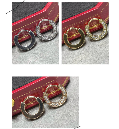 [Luxery]LOVE DIAMOND EARRINGS