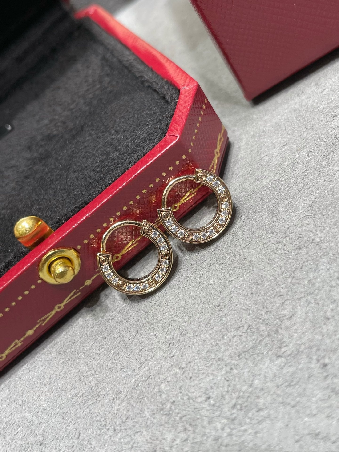 [Luxery]LOVE DIAMOND EARRINGS