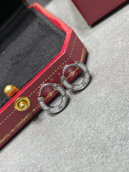 [Luxery]LOVE DIAMOND EARRINGS