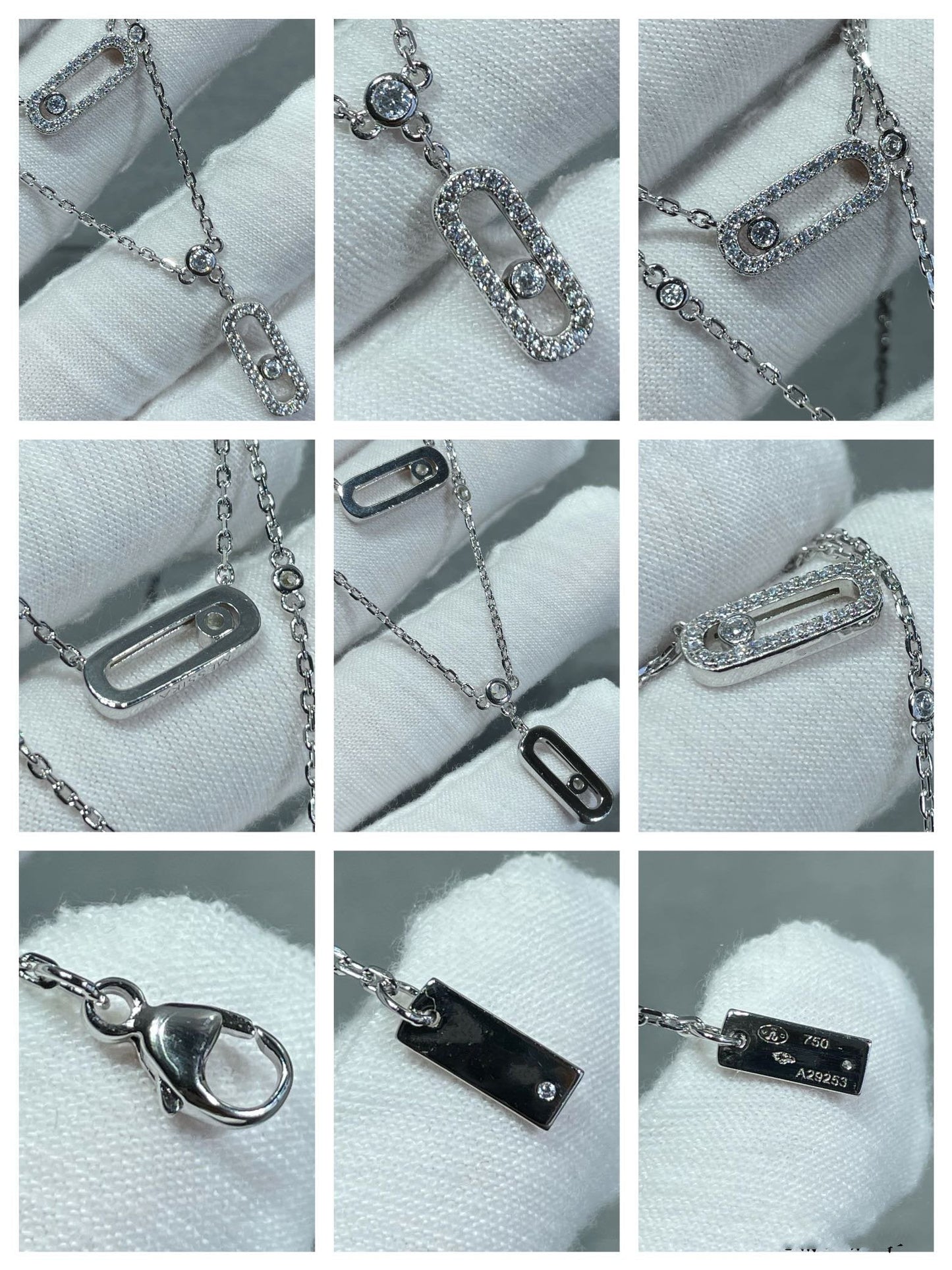 [Luxery]MOVE 2 ROW DIAMOND NECKLACE