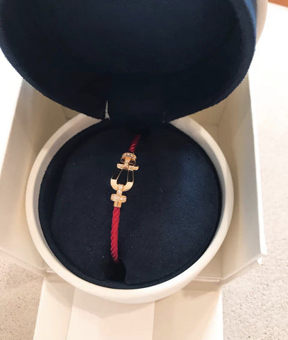 [Luxery]FORCE 10 HALF DIAMOND PINK GOLD RED CORDERI LARGE AND MEDIUM MODEL