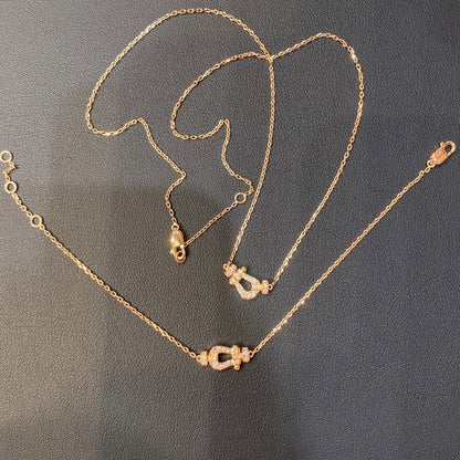 [Luxery]FORCE 10 DIAMOND PINK GOLD NECKLACE MINI MODEL