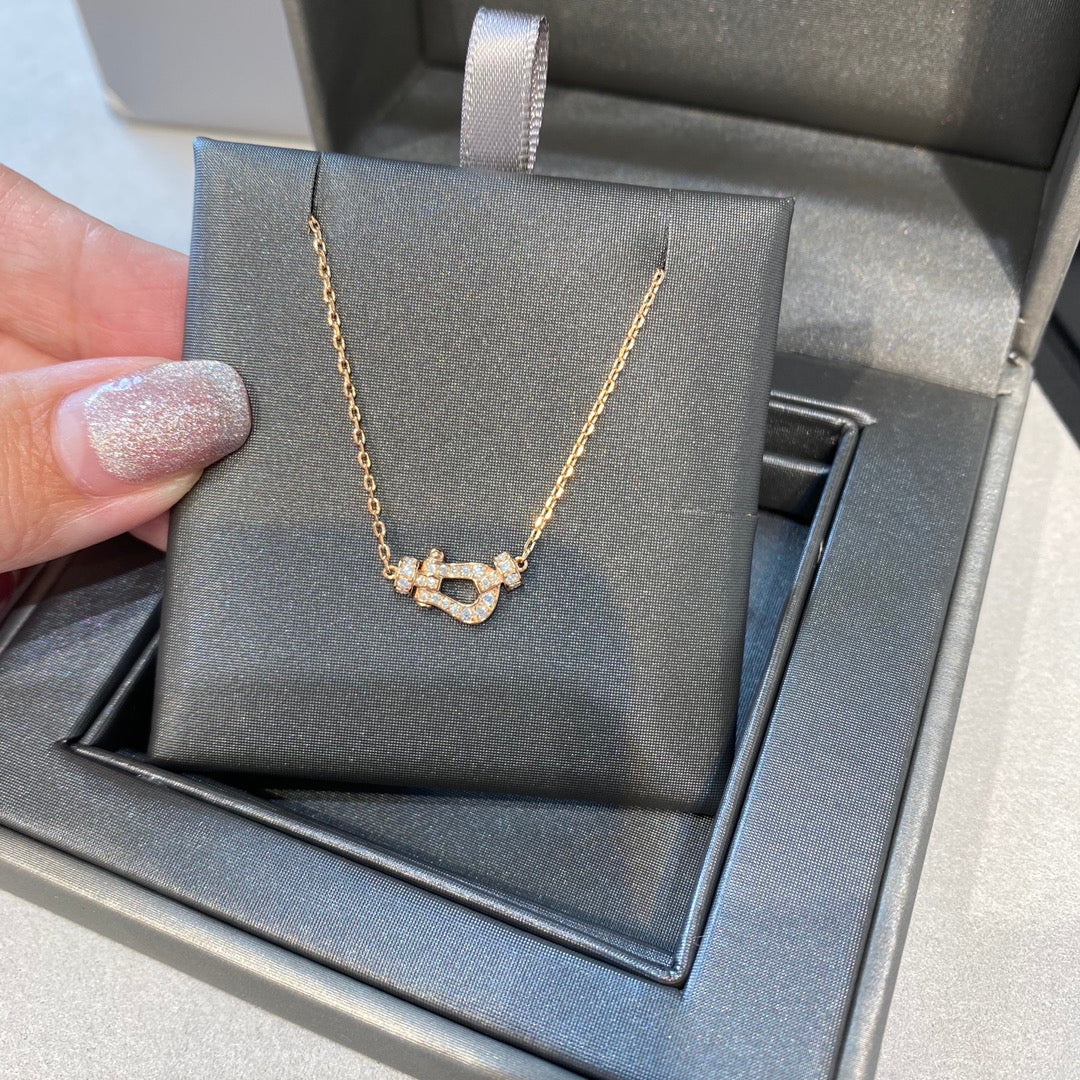 [Luxery]FORCE 10 DIAMOND PINK GOLD NECKLACE MINI MODEL