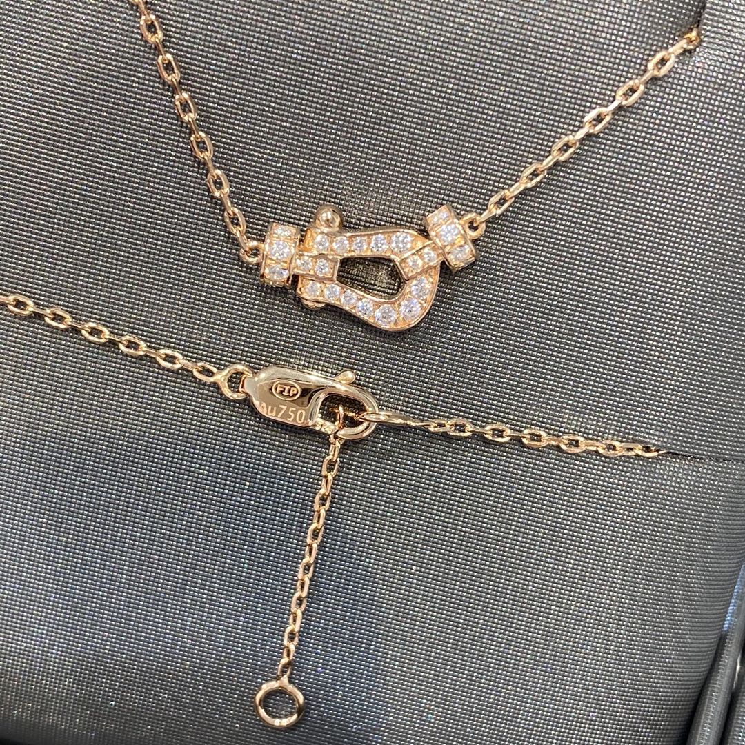 [Luxery]FORCE 10 DIAMOND PINK GOLD NECKLACE MINI MODEL