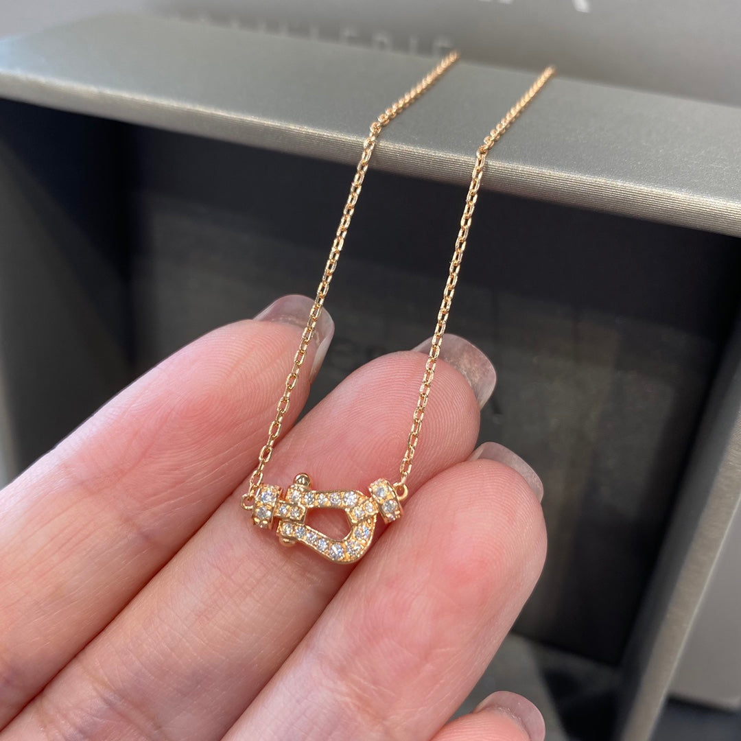 [Luxery]FORCE 10 DIAMOND PINK GOLD NECKLACE MINI MODEL