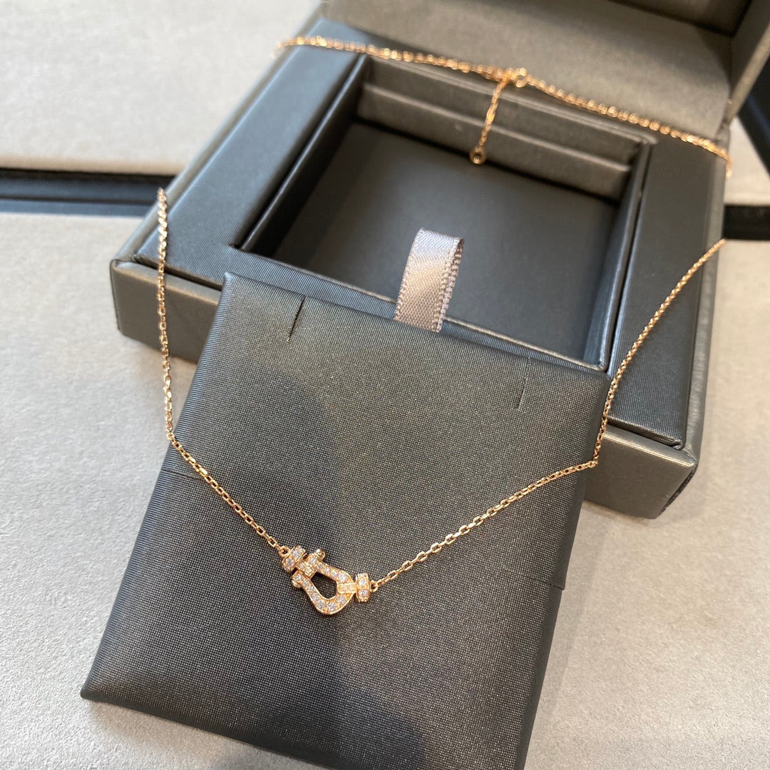 [Luxery]FORCE 10 DIAMOND PINK GOLD NECKLACE MINI MODEL