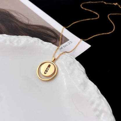 [Luxery]Demo MOVE MOP PINK GOLD NECKLACE