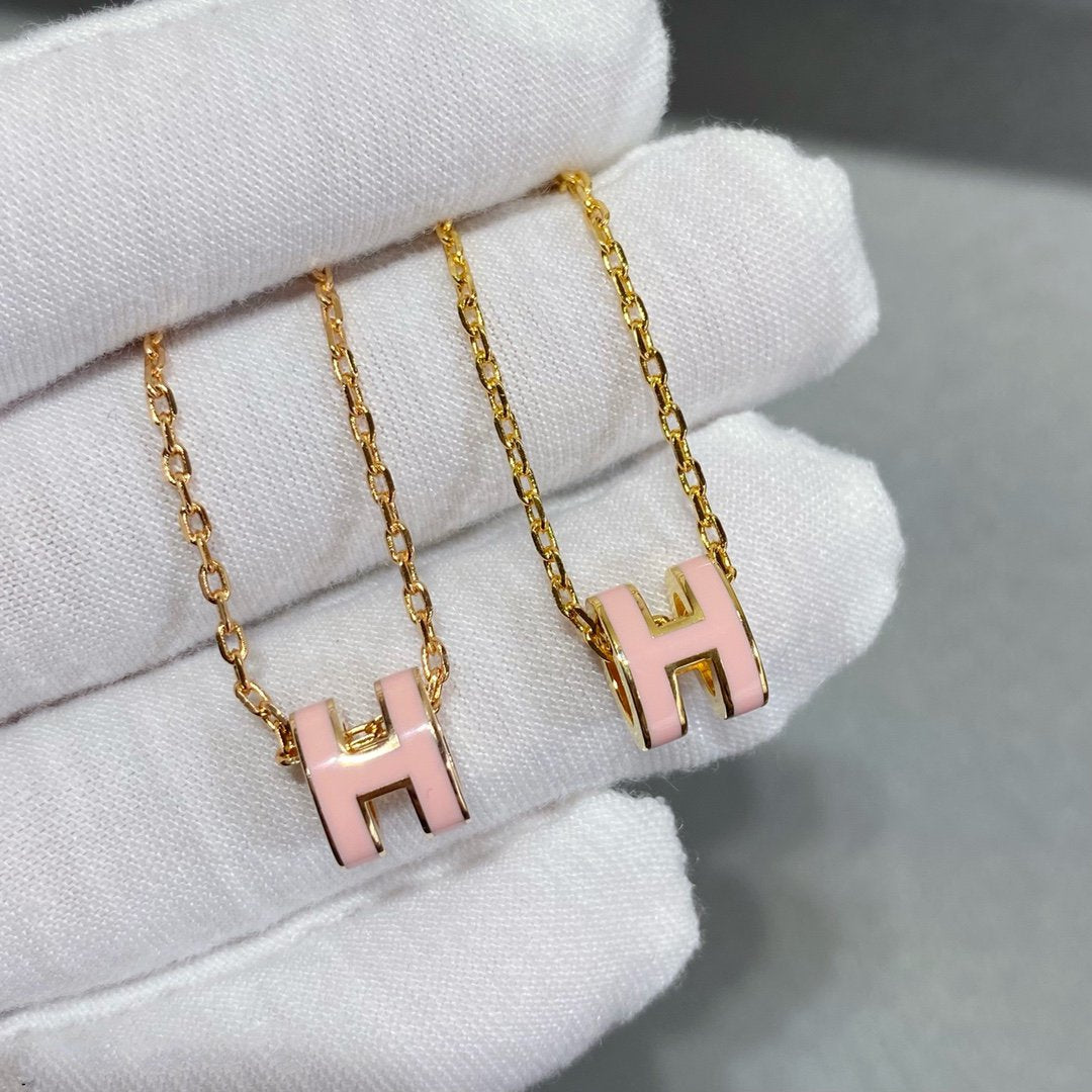 [Luxery]MINI POP H NECKLACE