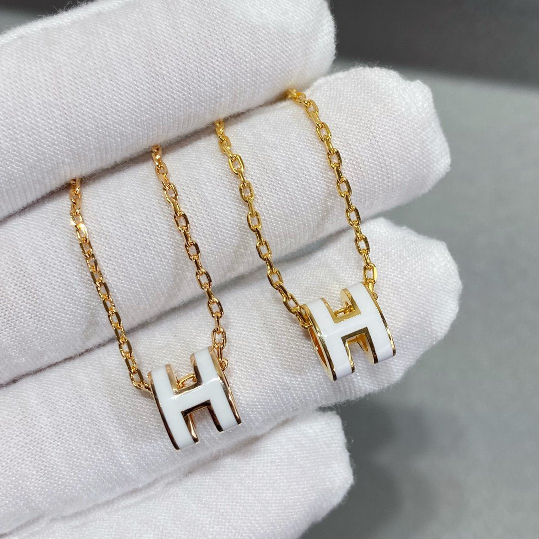 [Luxery]MINI POP H NECKLACE