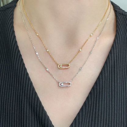 [Luxery]MOVE UNO DIAMOND NECKLACE