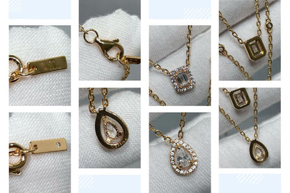 [Luxery]MY TWIN 2 ROW DIAMOND NECKLACE