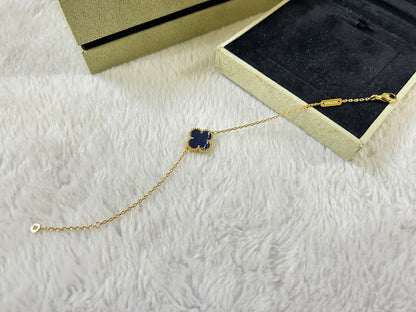 [Luxery]CLOVER 1 MOTIF PIETERSITE BRACELET