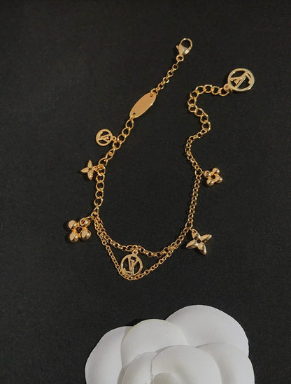 [Luxery]BLOOMING PINK GOLD MOP BRACELET