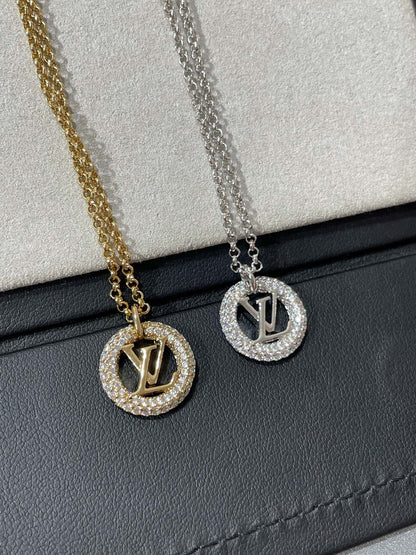 [Luxery]BY NIGHT DIAMOND PAVED NECKLACE