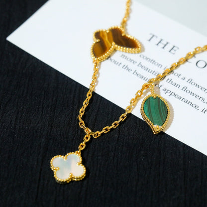 [Luxery]LUCKY SPRING 5 MOTIF GOLD BRACELET