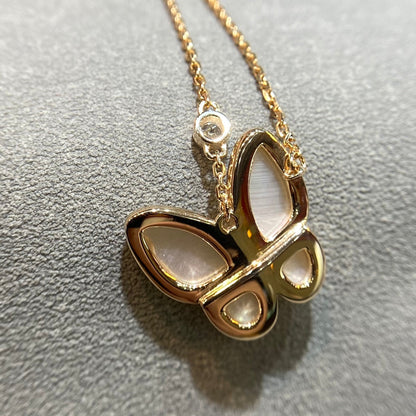 [Luxery]BUTTERFLY MOP DIAMOND NECKLACE