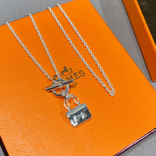 [Luxery]CONSTANCE PEDANT SILVER NECKLACE