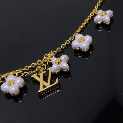 [Luxery]LOGO 6 MOTIF STAR AND SUN GOLD BRACELET