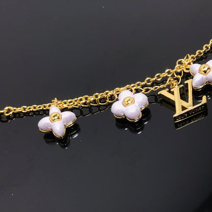 [Luxery]LOGO 6 MOTIF STAR AND SUN GOLD BRACELET